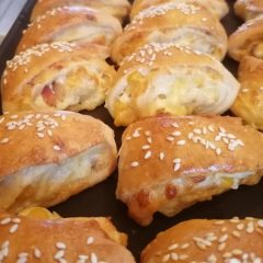 Kukoricás -baconos háromszög 