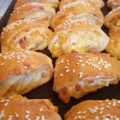 Kukoricás -baconos háromszög 